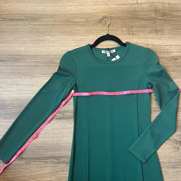 forest green mini dress long sleeve Forest Green Half Zip Long Sleeve Maternity Mini Dress main image 0
